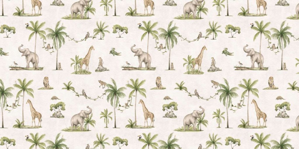 Joyful Jungle - White - 120