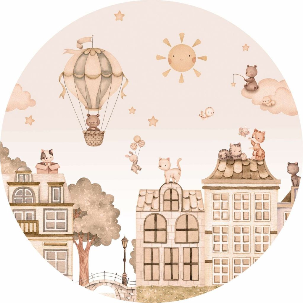 City Cats - Mono - Circle