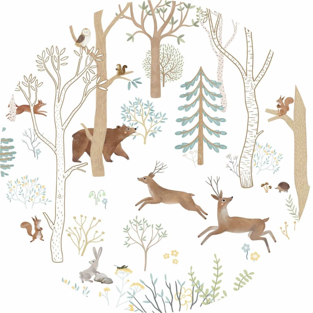 Frisky Forest - Blue - Circle