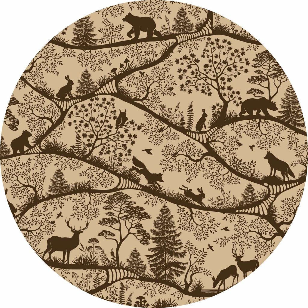 Nordic Nature - Beige Brown - Circle