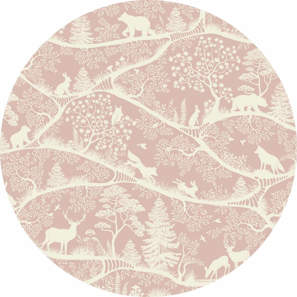 Nordic Nature - Pink White - Circle
