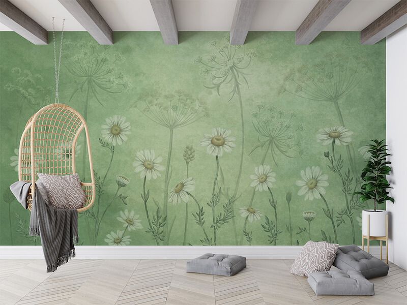 Dazzling Daisies - Green