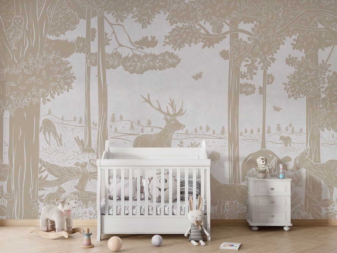 Monochrome Forest - White Vintage