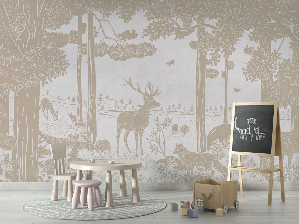 Monochrome Forest - White Vintage