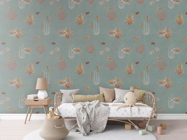 Coral Garden - Blue - 120