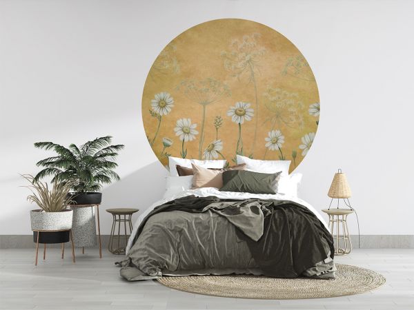 Dazzling Daisies - Yellow - Circle