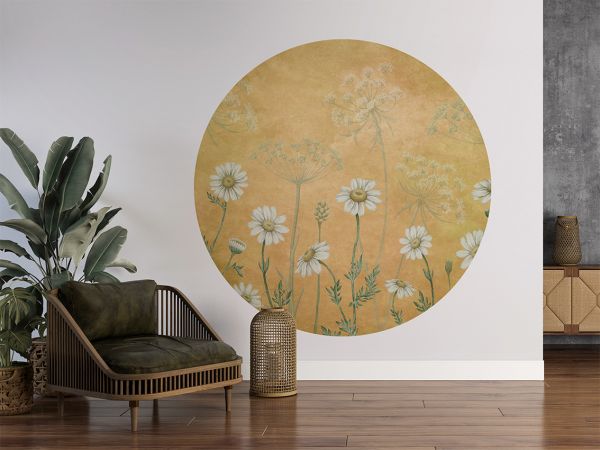 Dazzling Daisies - Yellow - Circle