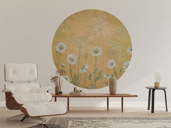 Dazzling Daisies - Yellow - Circle