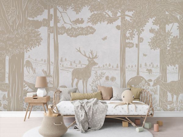 Monochrome Forest - White Vintage