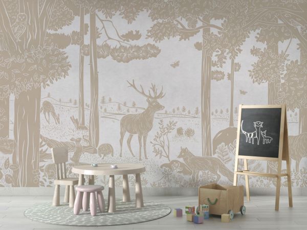 Monochrome Forest - White Vintage