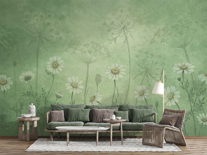Dazzling Daisies - Green Dazzling Daisies - Green