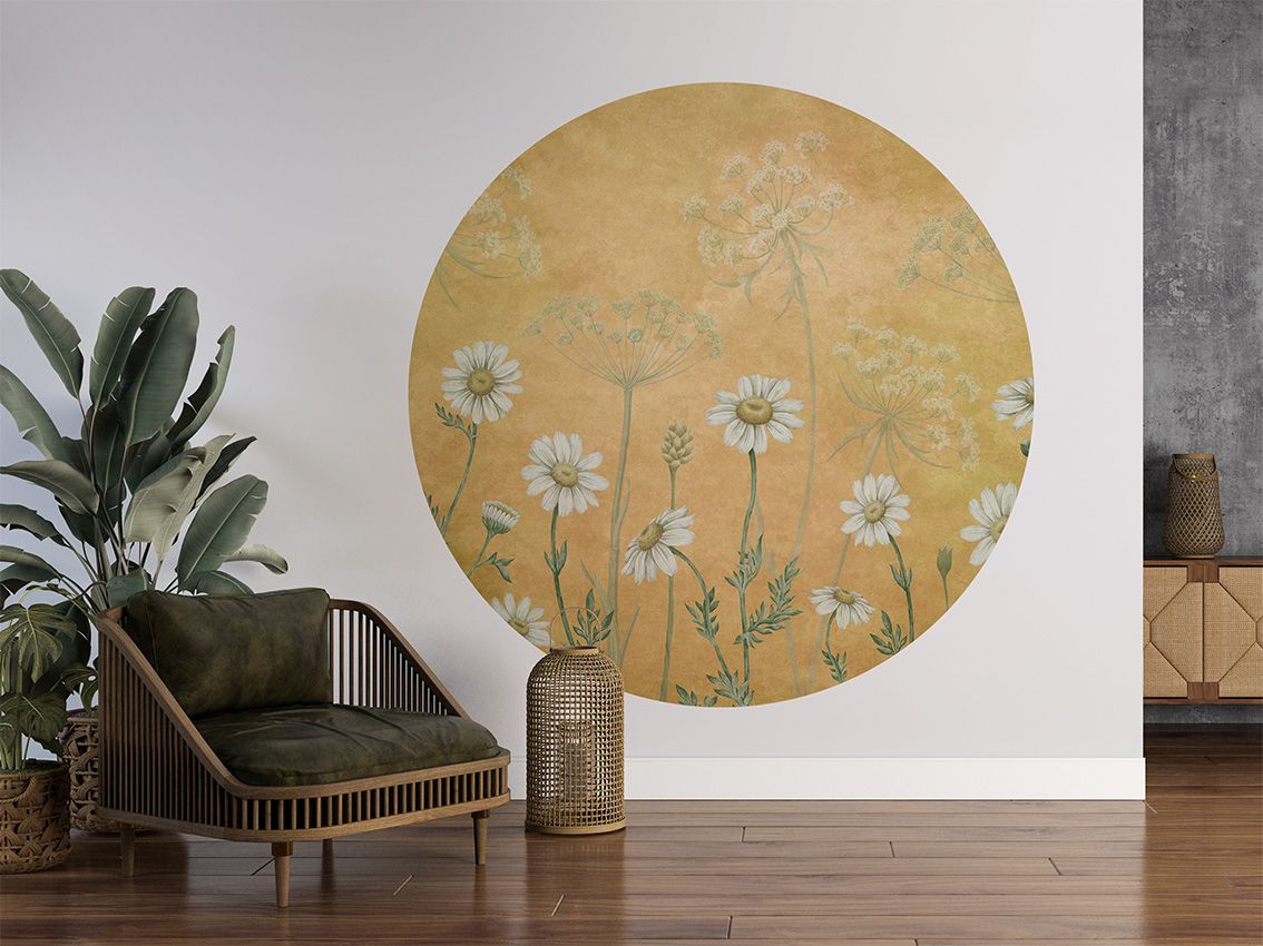 Dazzling Daisies - Yellow - Circle