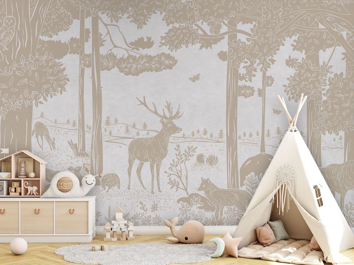 Monochrome Forest - White Vintage Monochrome Forest - White Vintage