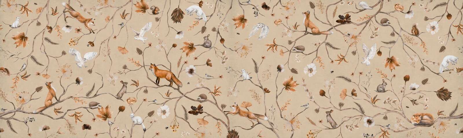 Playful Forest - Beige - Panorama