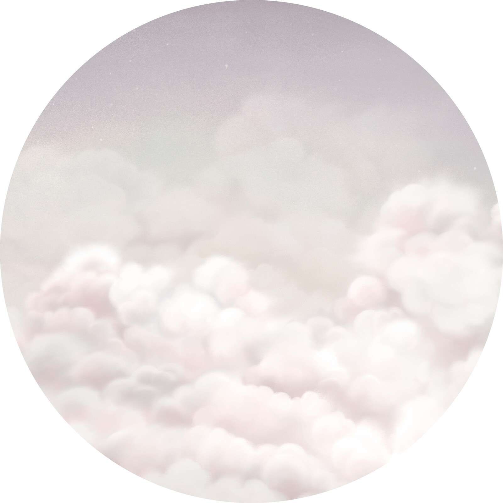 Calming Clouds - Pink - Circle